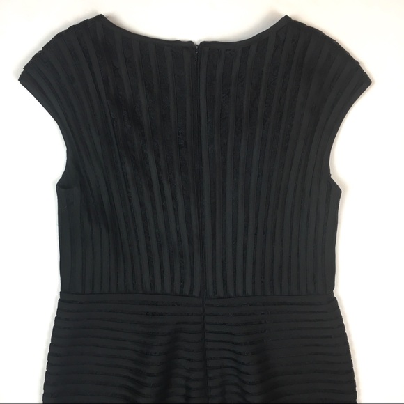 Tadashi Shoji black sheath dress cocktail LBD lace - Picture 5 of 8